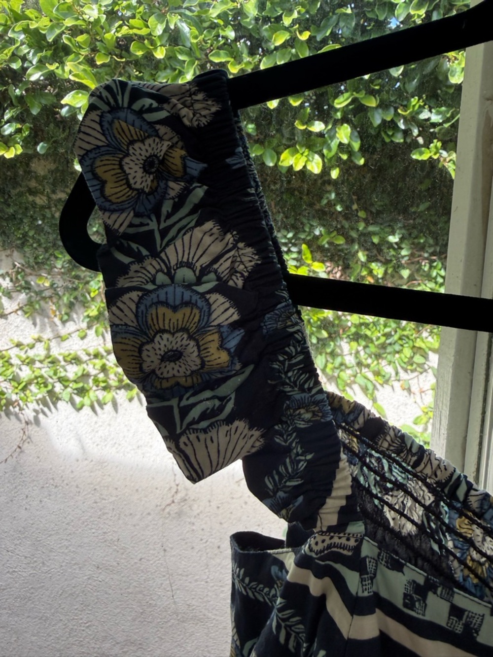 NWOT Free People Bali Albright Floral Boho Jumpsuit Blue Navy Multi 100% Cotton - Picture 8 of 15